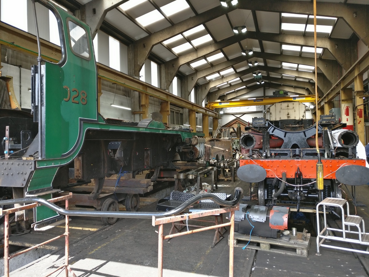 Bluebell Railway train workshop