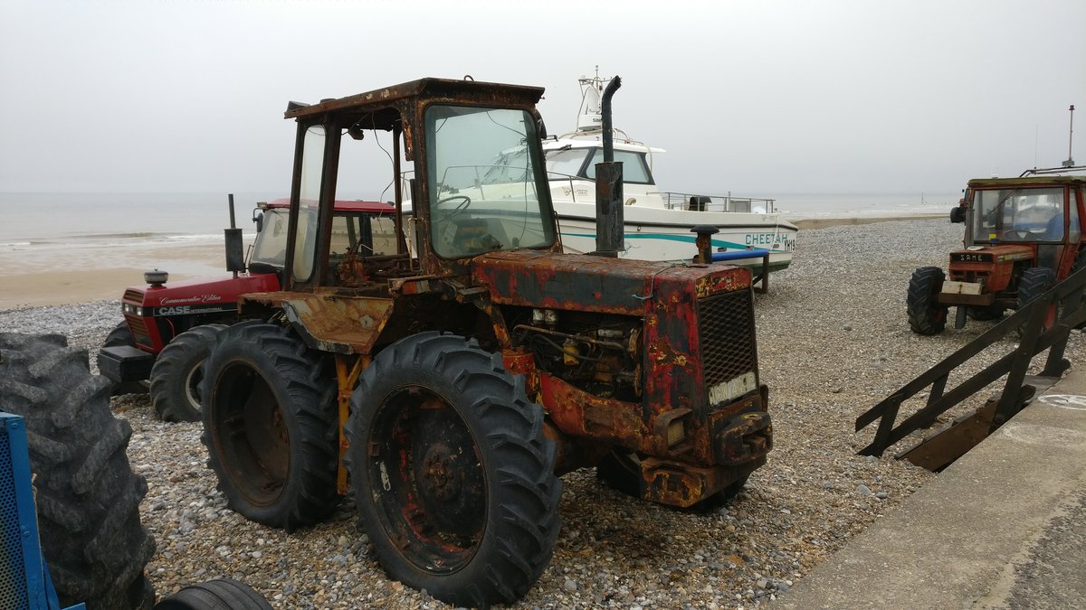 Rusty tractor