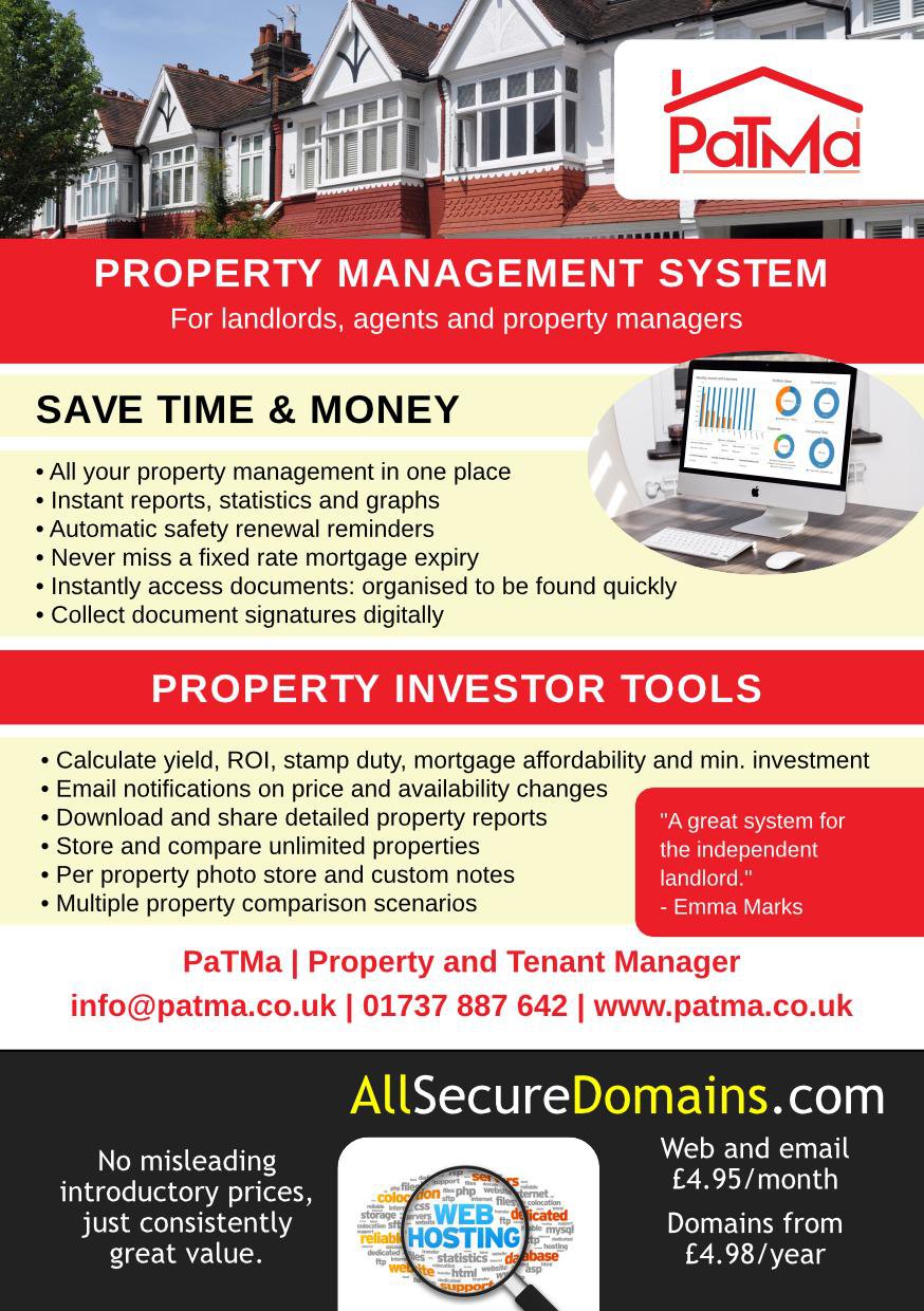 PaTMa and All Secure Domains print advert