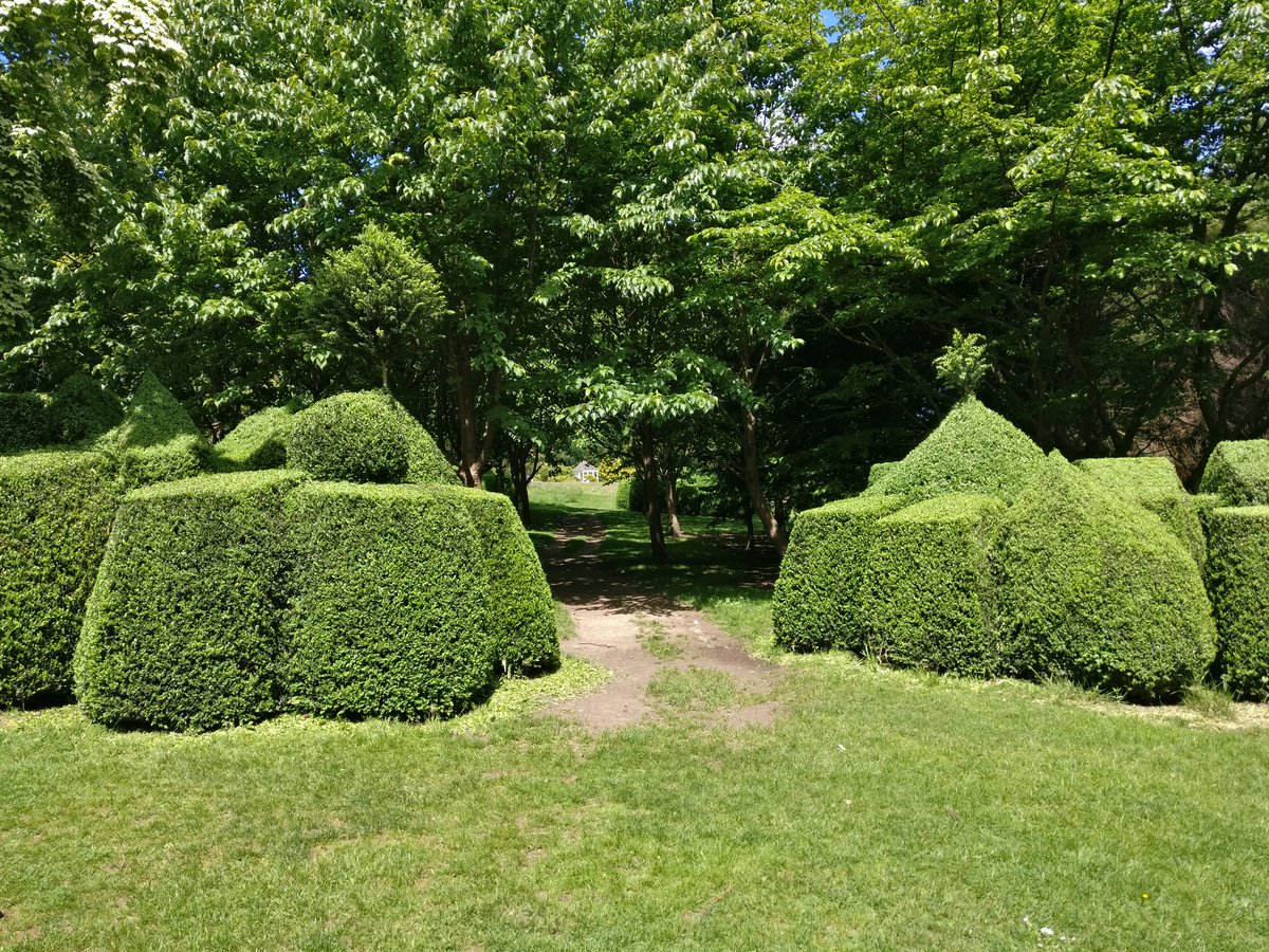 Trees and distant summer house