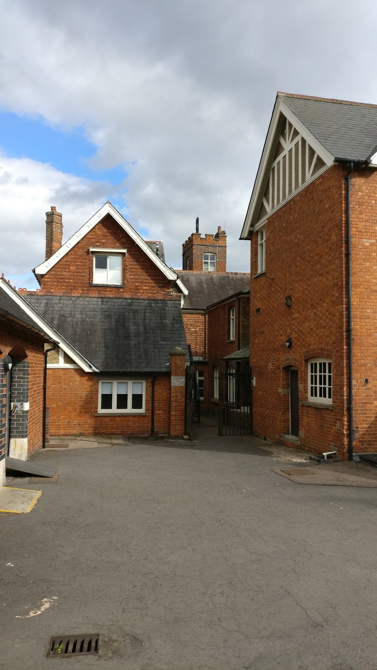 Rear view of Bletchley Park mansion