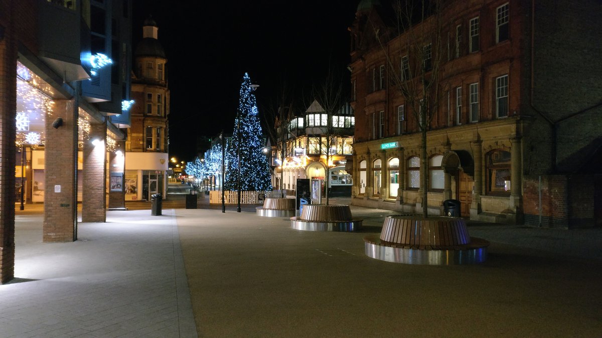 Redhill town with Christmas tree